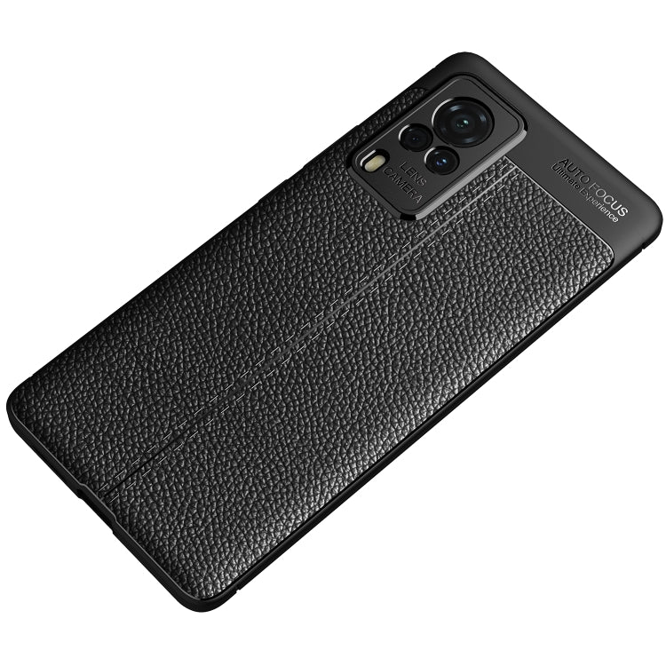 For vivo X60 Pro (International Version) Litchi Texture TPU Shockproof Case