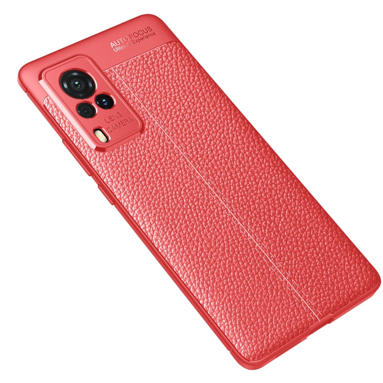 For vivo X60 Pro (International Version) Litchi Texture TPU Shockproof Case