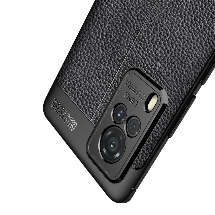 For vivo X60 Pro (International Version) Litchi Texture TPU Shockproof Case