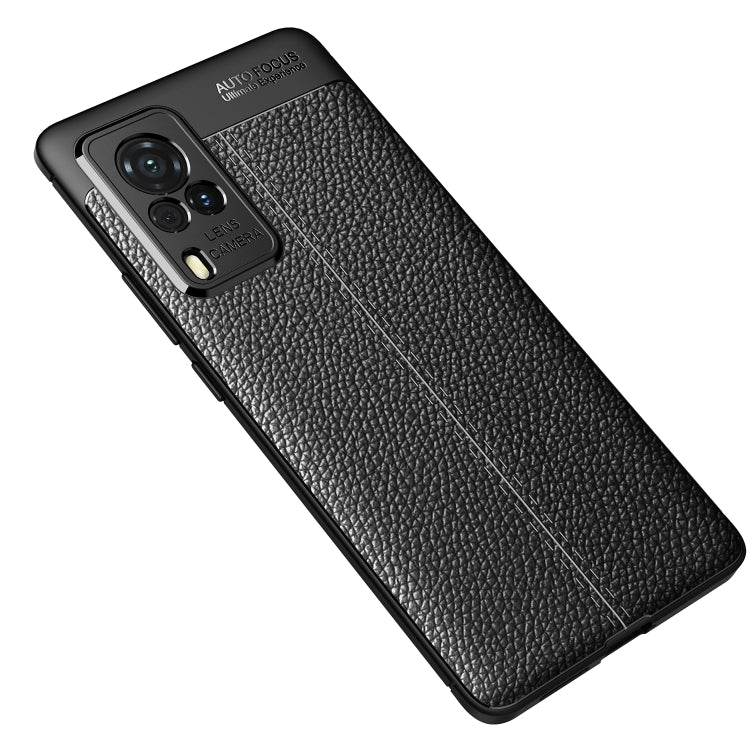 For vivo X60 Pro (International Version) Litchi Texture TPU Shockproof Case