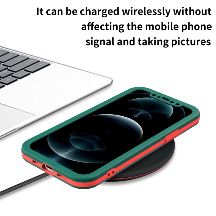 For iPhone 11 Dual-color 360 Degrees Full Coverage Protective PC + TPU Shockproof Case