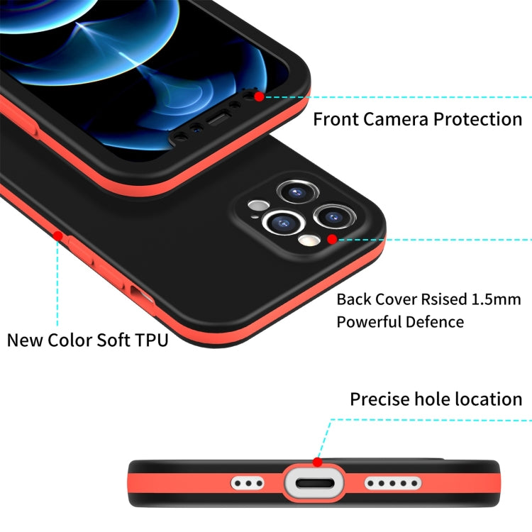 For iPhone 11 Pro Dual-color 360 Degrees Full Coverage Protective PC + TPU Shockproof Case