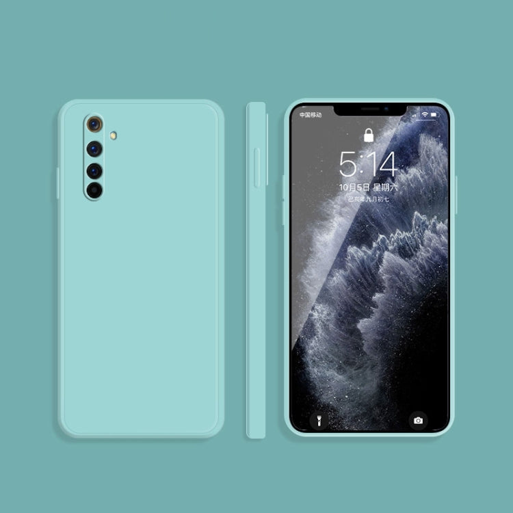 For OPPO Realme 6 Pro Solid Color Imitation Liquid Silicone Straight Edge Dropproof Full Coverage Protective Case