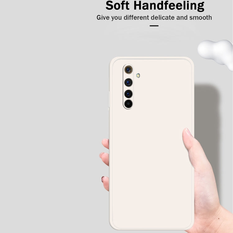 For OPPO Realme 6 Pro Solid Color Imitation Liquid Silicone Straight Edge Dropproof Full Coverage Protective Case