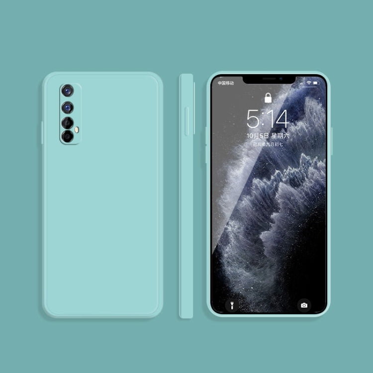 For OPPO Realme 7 / Narzo 20 Pro Solid Color Imitation Liquid Silicone Straight Edge Dropproof Full Coverage Protective Case