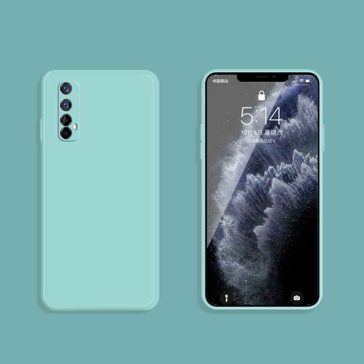 For OPPO Realme 7 / Narzo 20 Pro Solid Color Imitation Liquid Silicone Straight Edge Dropproof Full Coverage Protective Case