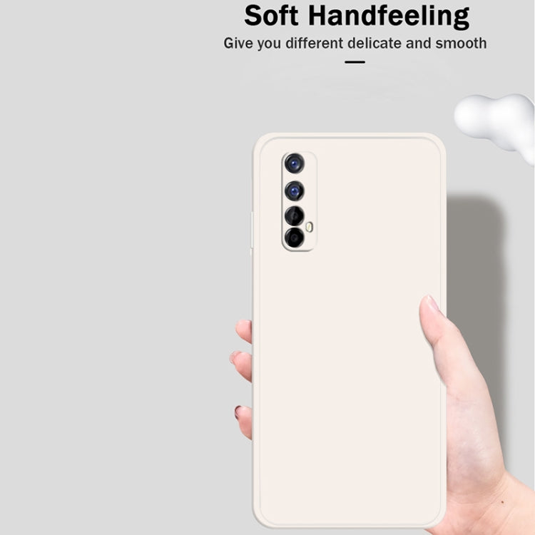 For OPPO Realme 7 / Narzo 20 Pro Solid Color Imitation Liquid Silicone Straight Edge Dropproof Full Coverage Protective Case