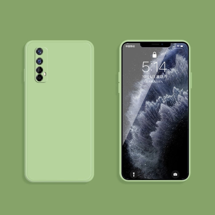 For OPPO Realme 7 / Narzo 20 Pro Solid Color Imitation Liquid Silicone Straight Edge Dropproof Full Coverage Protective Case