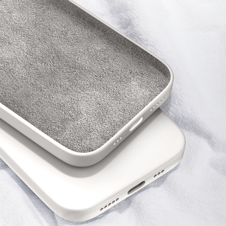 For OPPO Realme 7i / C17 Solid Color Imitation Liquid Silicone Straight Edge Dropproof Full Coverage Protective Case