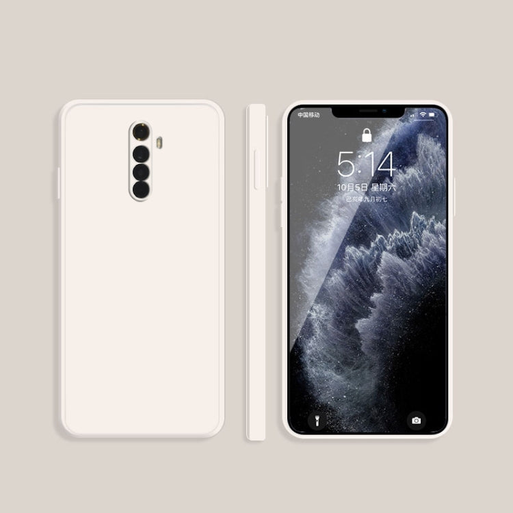 For OPPO Realme X2 Pro  / Reno Ace Solid Color Imitation Liquid Silicone Straight Edge Dropproof Full Coverage Protective Case
