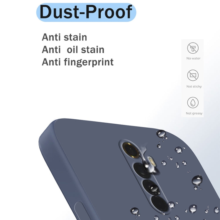 For OPPO Realme X2 Pro  / Reno Ace Solid Color Imitation Liquid Silicone Straight Edge Dropproof Full Coverage Protective Case