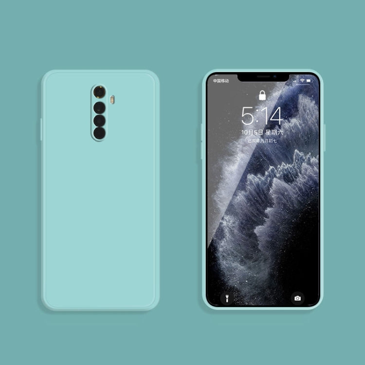 For OPPO Realme X2 Pro  / Reno Ace Solid Color Imitation Liquid Silicone Straight Edge Dropproof Full Coverage Protective Case