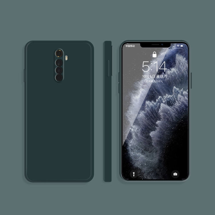 For OPPO Realme X2 Pro  / Reno Ace Solid Color Imitation Liquid Silicone Straight Edge Dropproof Full Coverage Protective Case