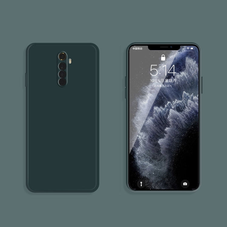 For OPPO Realme X2 Pro  / Reno Ace Solid Color Imitation Liquid Silicone Straight Edge Dropproof Full Coverage Protective Case