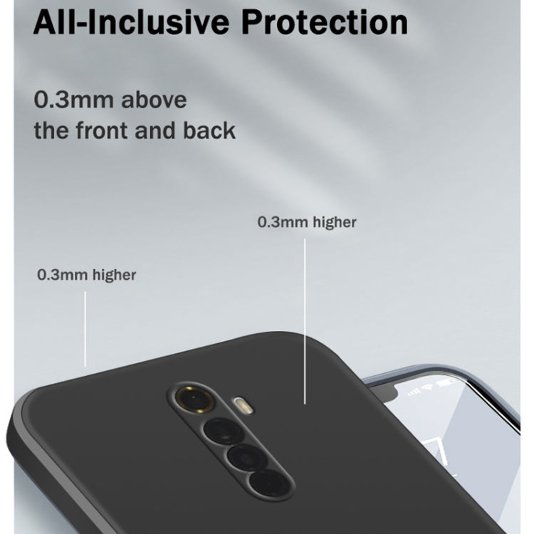 For OPPO Realme X2 Pro  / Reno Ace Solid Color Imitation Liquid Silicone Straight Edge Dropproof Full Coverage Protective Case