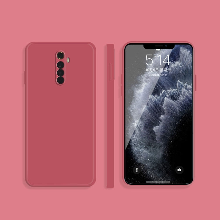 For OPPO Realme X2 Pro  / Reno Ace Solid Color Imitation Liquid Silicone Straight Edge Dropproof Full Coverage Protective Case