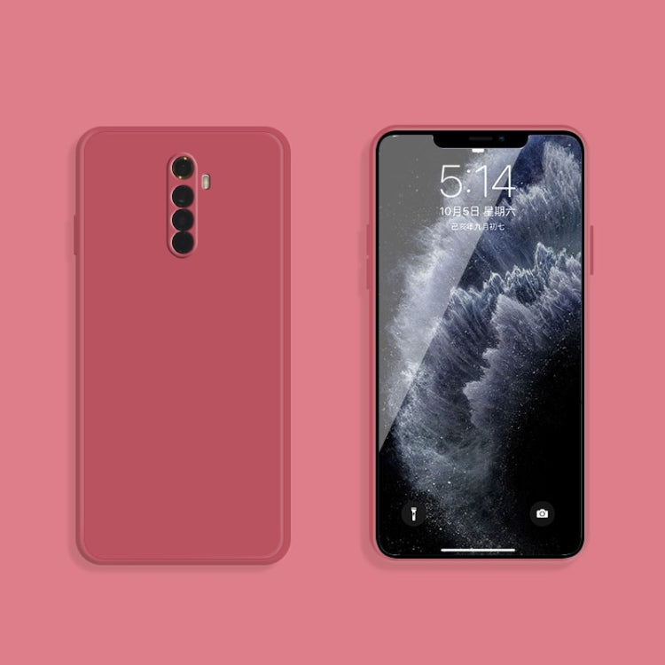 For OPPO Realme X2 Pro  / Reno Ace Solid Color Imitation Liquid Silicone Straight Edge Dropproof Full Coverage Protective Case