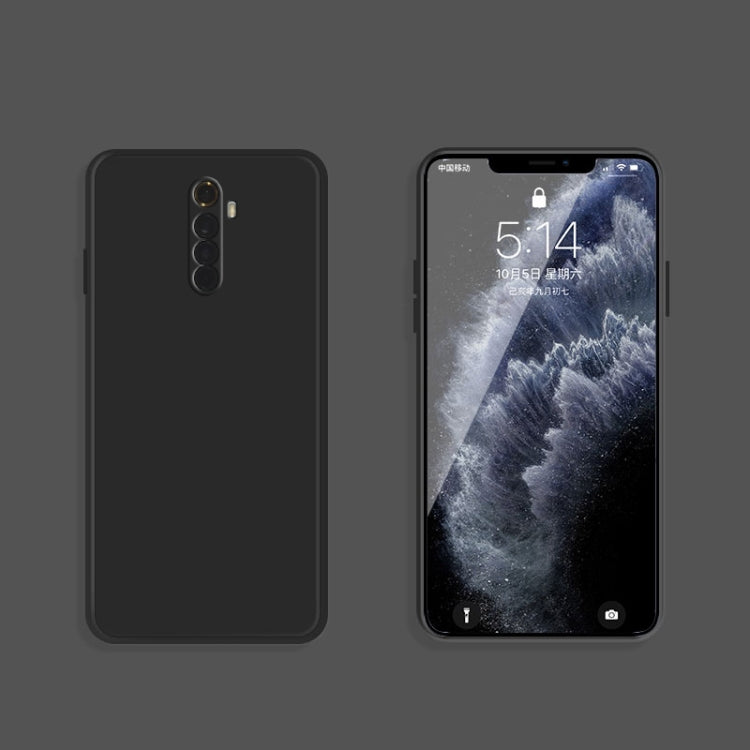 For OPPO Realme X2 Pro  / Reno Ace Solid Color Imitation Liquid Silicone Straight Edge Dropproof Full Coverage Protective Case
