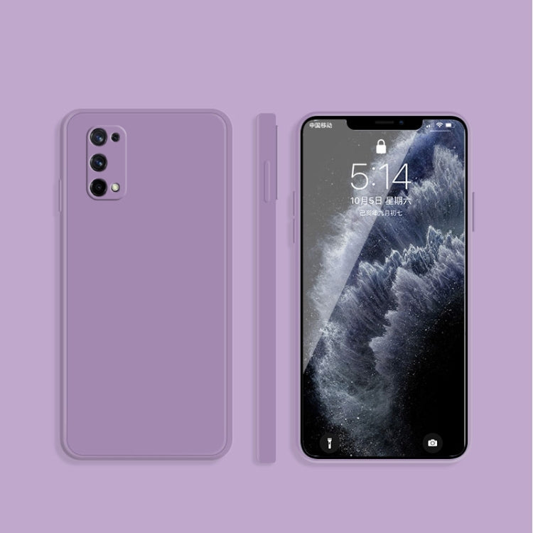 For OPPO Realme X7 / X7 Pro 5G Solid Color Imitation Liquid Silicone Straight Edge Dropproof Full Coverage Protective Case