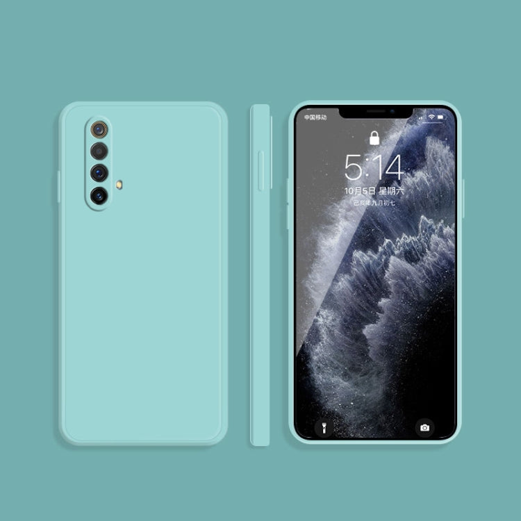 For OPPO Realme X50 5G Solid Color Imitation Liquid Silicone Straight Edge Dropproof Full Coverage Protective Case
