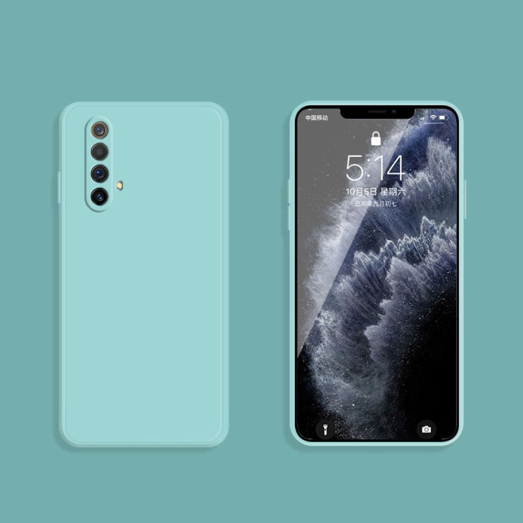 For OPPO Realme X50 5G Solid Color Imitation Liquid Silicone Straight Edge Dropproof Full Coverage Protective Case