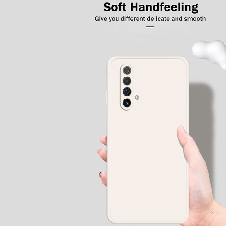 For OPPO Realme X50 5G Solid Color Imitation Liquid Silicone Straight Edge Dropproof Full Coverage Protective Case