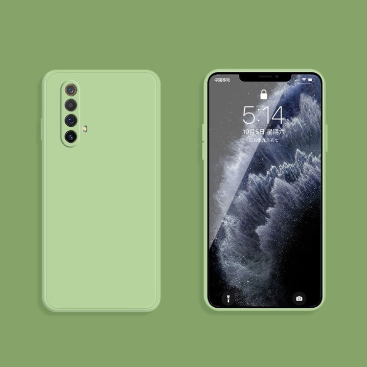 For OPPO Realme X50 5G Solid Color Imitation Liquid Silicone Straight Edge Dropproof Full Coverage Protective Case