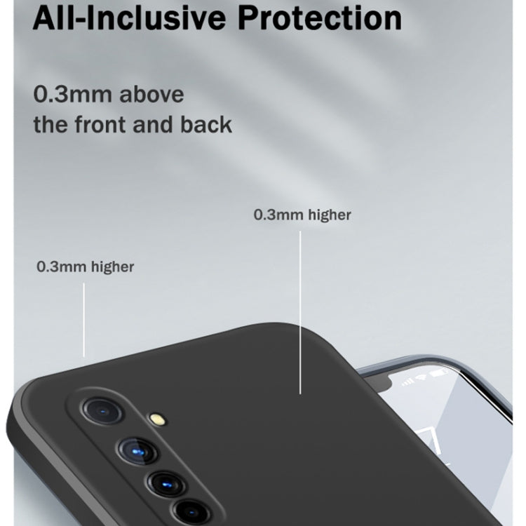 For OPPO Realme X50 Pro 5G Solid Color Imitation Liquid Silicone Straight Edge Dropproof Full Coverage Protective Case