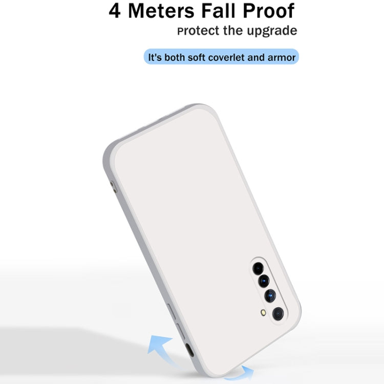 For OPPO Realme X50 Pro 5G Solid Color Imitation Liquid Silicone Straight Edge Dropproof Full Coverage Protective Case