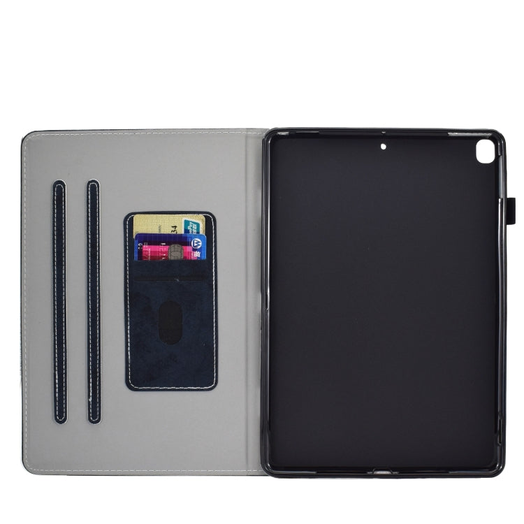 For iPad 10.2 2021 / 2020 / 2019 Solid Color Horizontal Flip Leather Case with Holder & Card Slots & Pen Slot & Sleep / Wake-up Function
