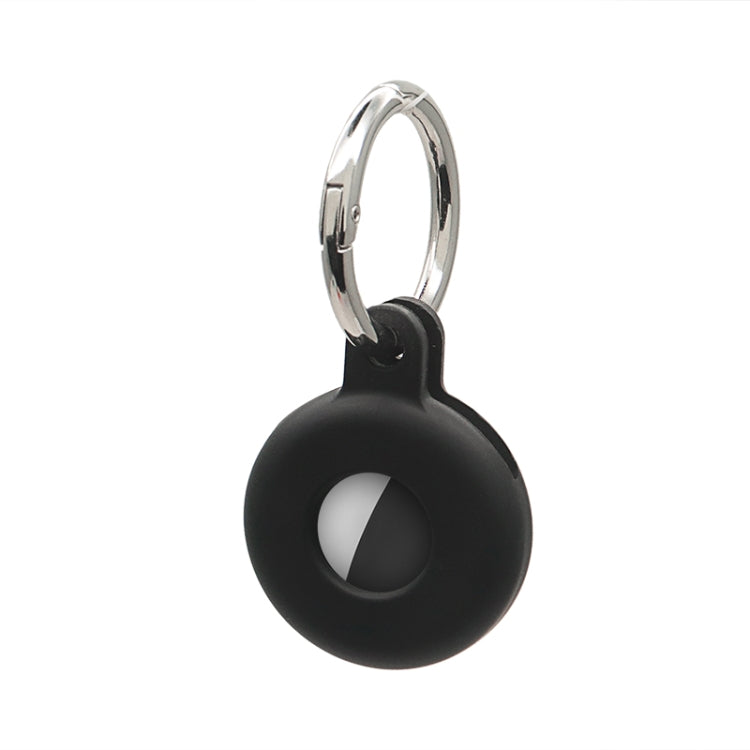 Hollow Anti-scratch Silicone Shockproof Protective Cover Case with Keychain Hook Loop For AirTag
