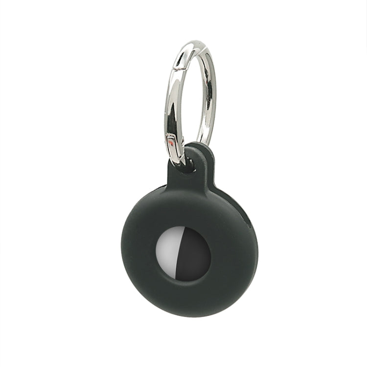Hollow Anti-scratch Silicone Shockproof Protective Cover Case with Keychain Hook Loop For AirTag