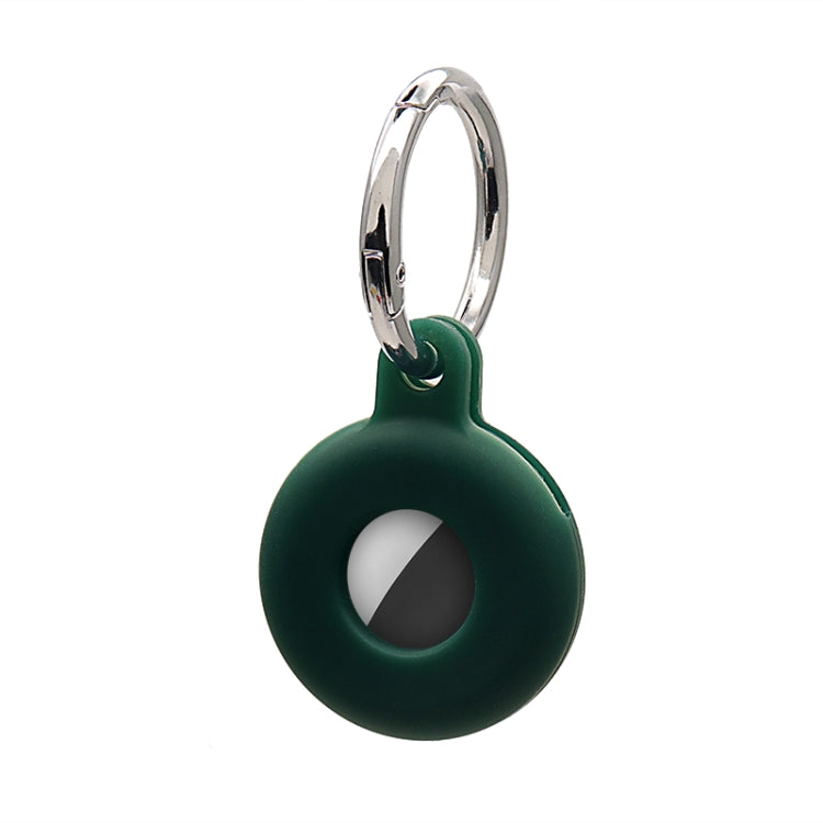 Hollow Anti-scratch Silicone Shockproof Protective Cover Case with Keychain Hook Loop For AirTag