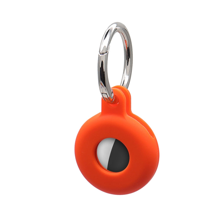 Hollow Anti-scratch Silicone Shockproof Protective Cover Case with Keychain Hook Loop For AirTag