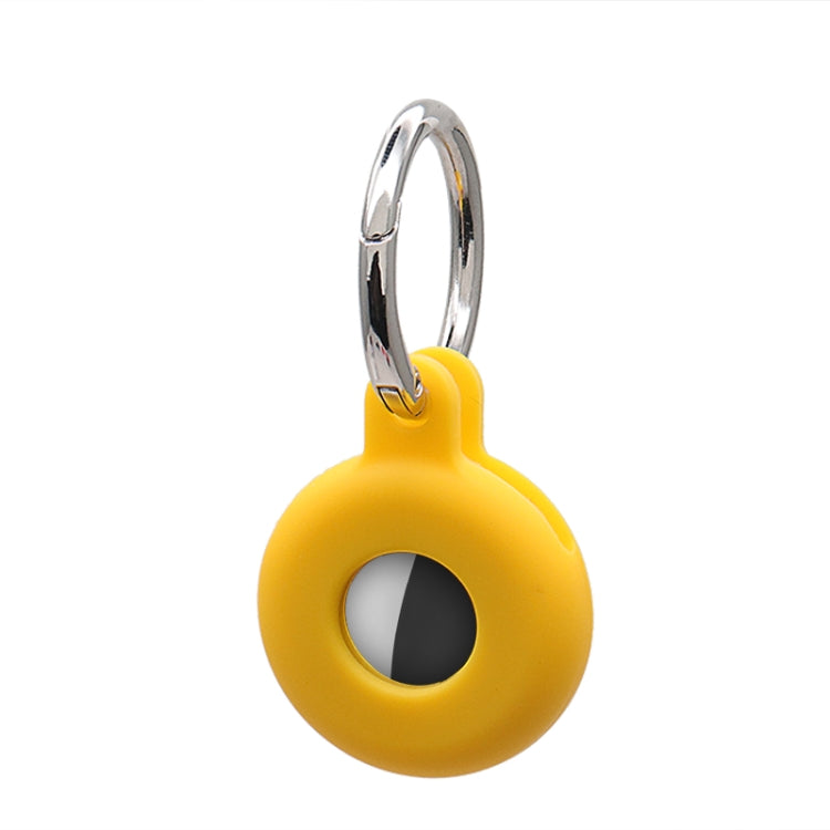 Hollow Anti-scratch Silicone Shockproof Protective Cover Case with Keychain Hook Loop For AirTag
