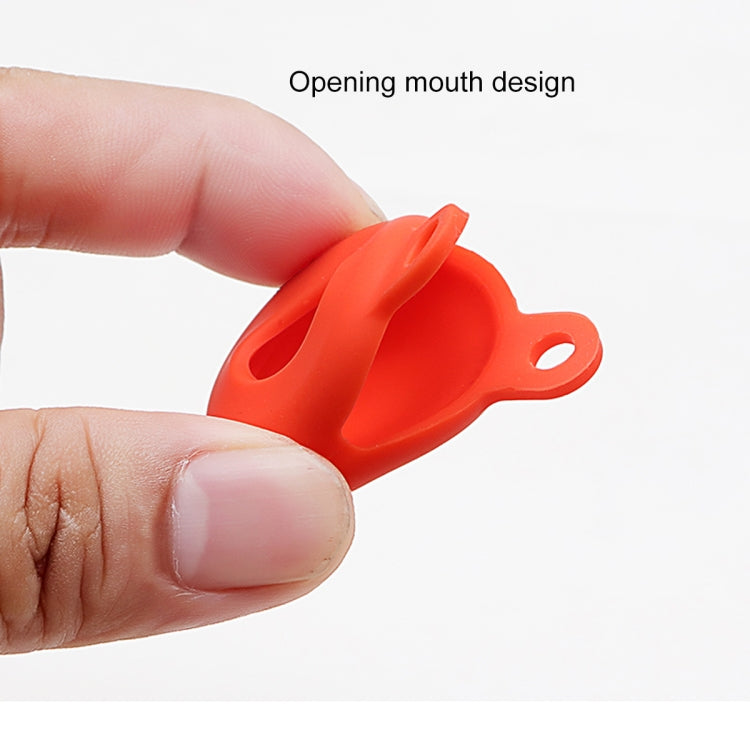 Hollow Anti-scratch Silicone Shockproof Protective Cover Case with Keychain Hook Loop For AirTag
