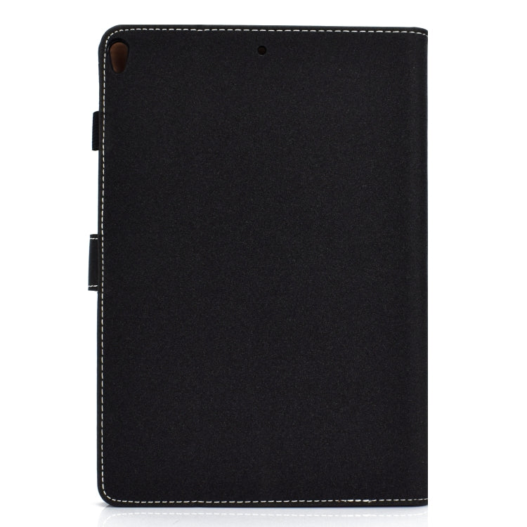 For iPad 10.2 2021 / 2020 / 2019 Solid Color Horizontal Flip Leather Case with Holder & Card Slots & Pen Slot & Sleep / Wake-up Function