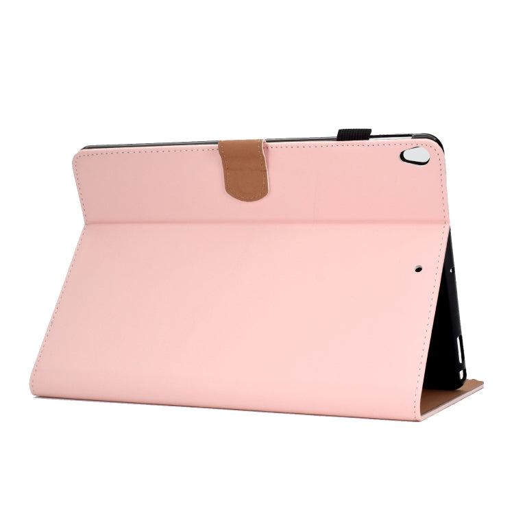 For iPad 10.2 2021 / 2020 / 2019 Solid Color Horizontal Flip Leather Case with Holder & Card Slots & Pen Slot & Sleep / Wake-up Function