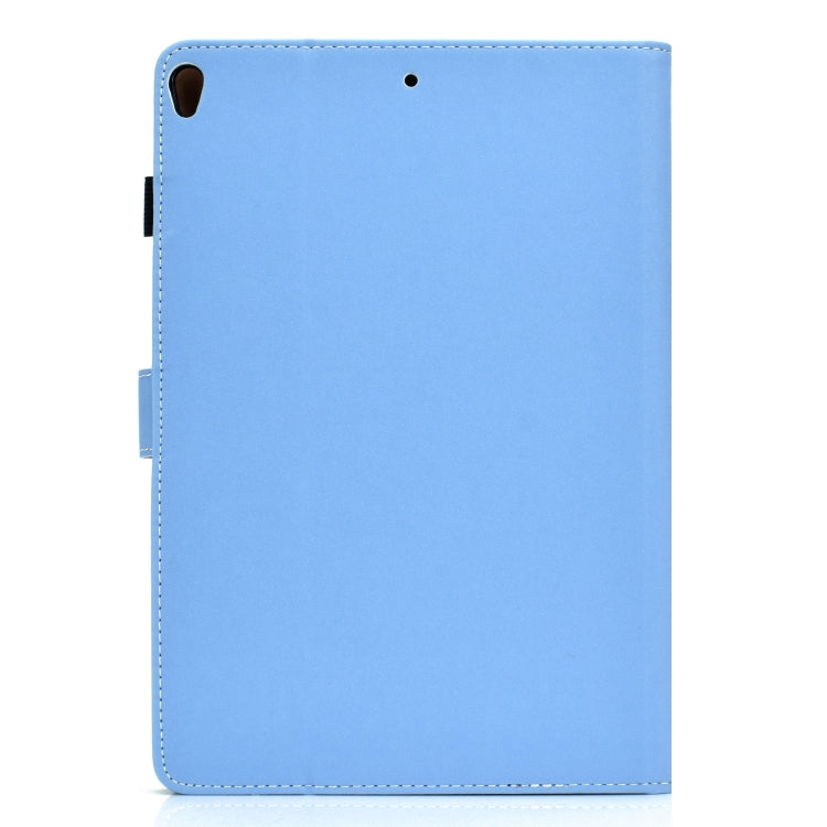 For iPad 10.2 2021 / 2020 / 2019 Solid Color Horizontal Flip Leather Case with Holder & Card Slots & Pen Slot & Sleep / Wake-up Function