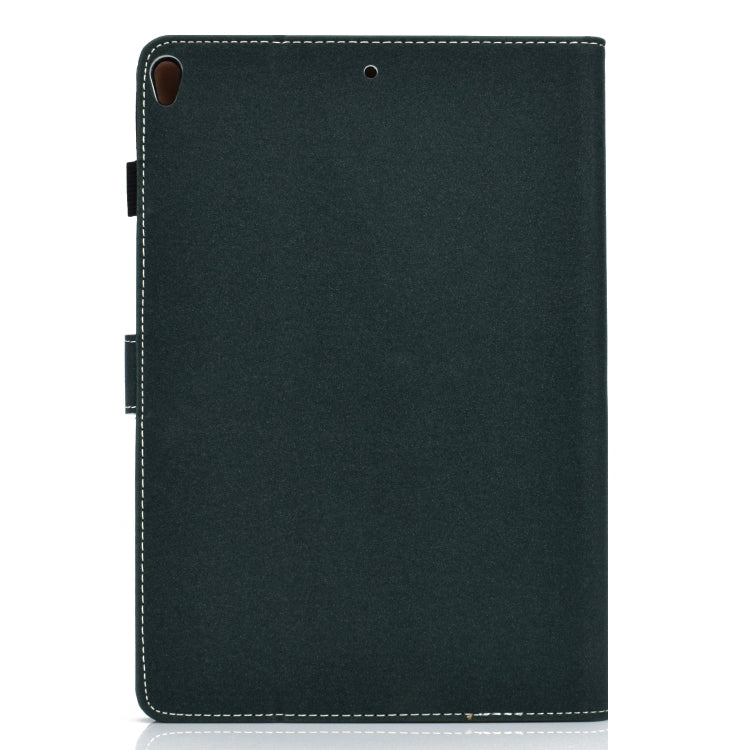 For iPad 10.2 2021 / 2020 / 2019 Solid Color Horizontal Flip Leather Case with Holder & Card Slots & Pen Slot & Sleep / Wake-up Function