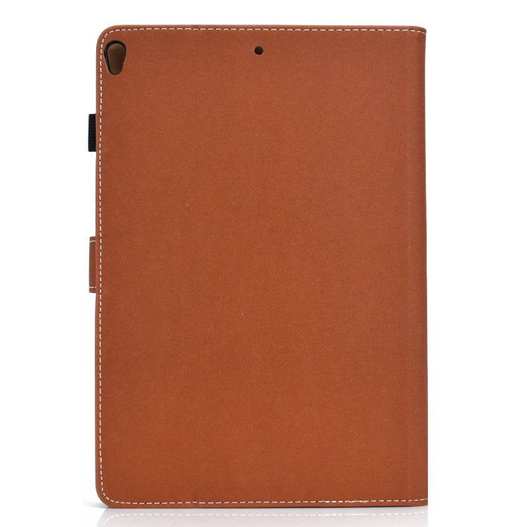 For iPad 10.2 2021 / 2020 / 2019 Solid Color Horizontal Flip Leather Case with Holder & Card Slots & Pen Slot & Sleep / Wake-up Function