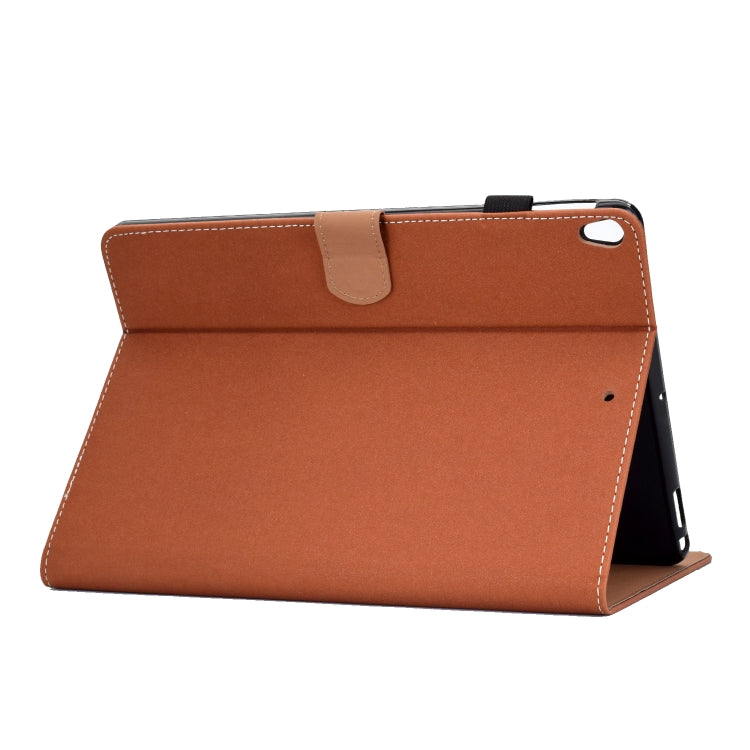 For iPad 10.2 2021 / 2020 / 2019 Solid Color Horizontal Flip Leather Case with Holder & Card Slots & Pen Slot & Sleep / Wake-up Function
