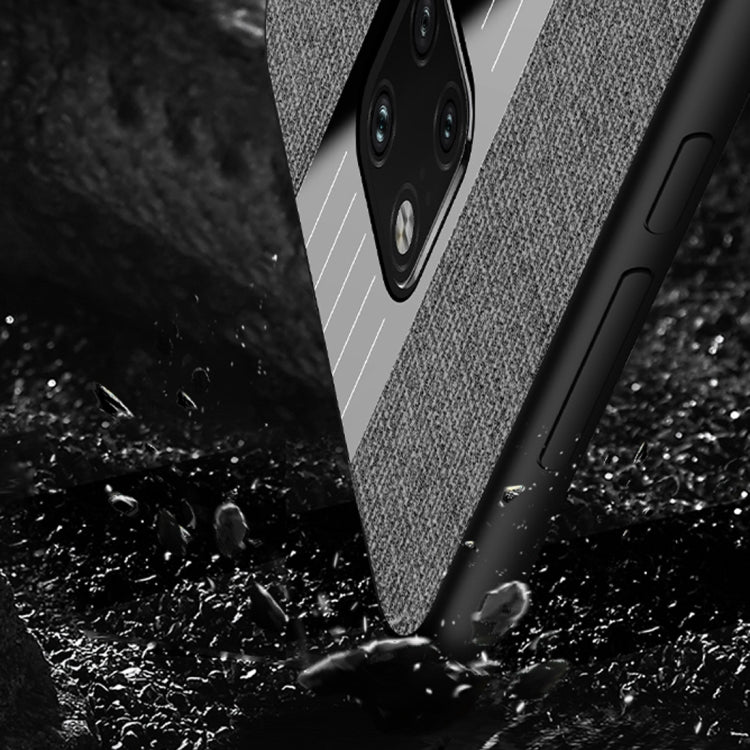 For Huawei Mate 20 Pro XINLI Stitching Cloth Textue Shockproof TPU Protective Case