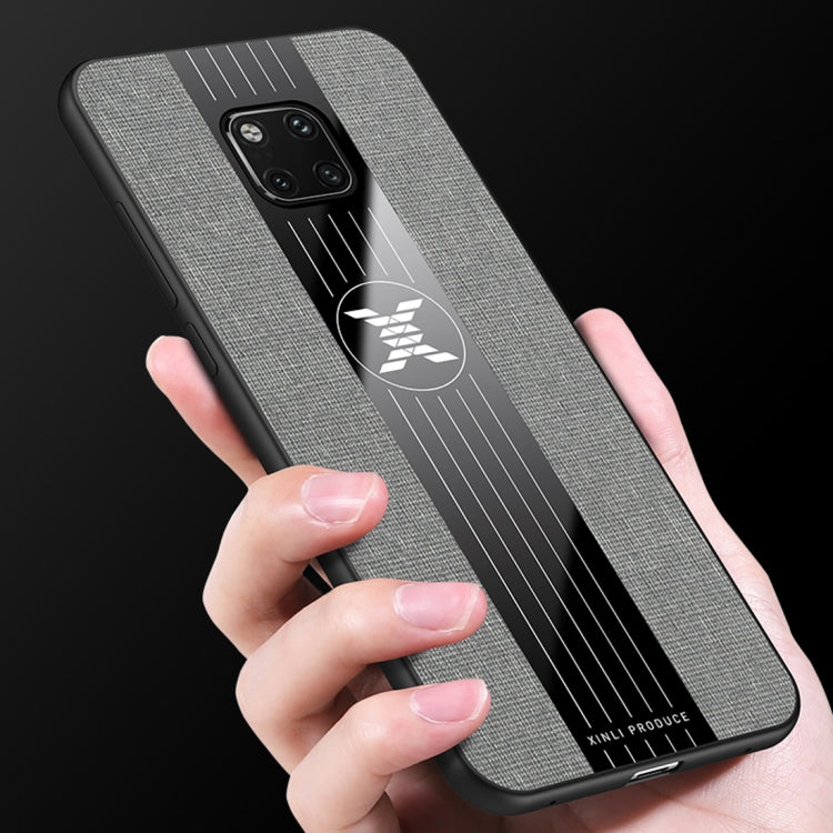 For Huawei Mate 20 Pro XINLI Stitching Cloth Textue Shockproof TPU Protective Case