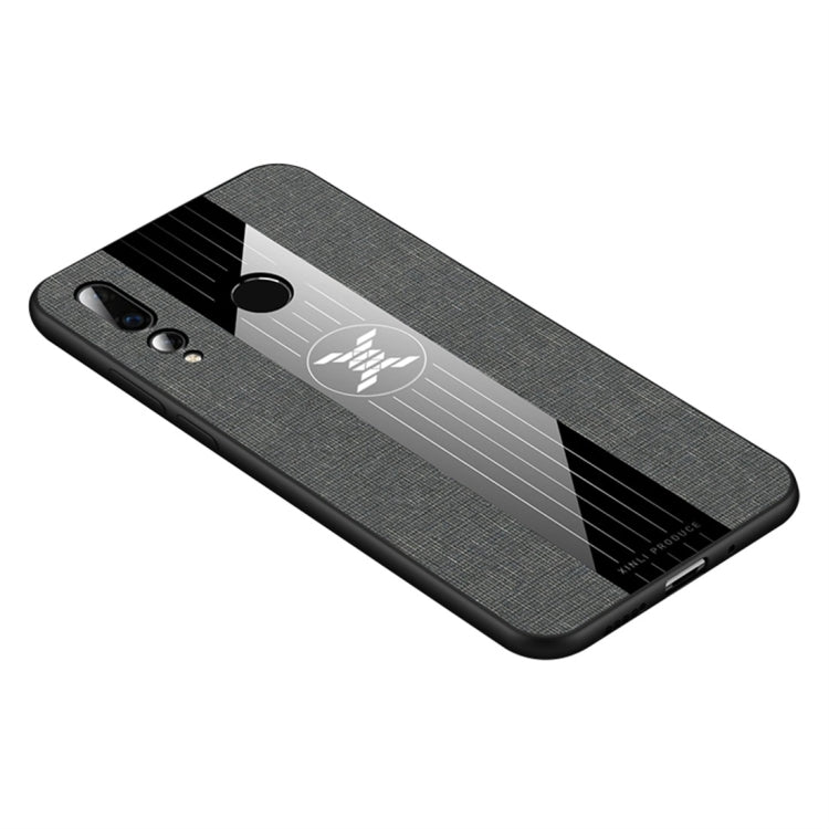 For Huawei nova 4 XINLI Stitching Cloth Textue Shockproof TPU Protective Case