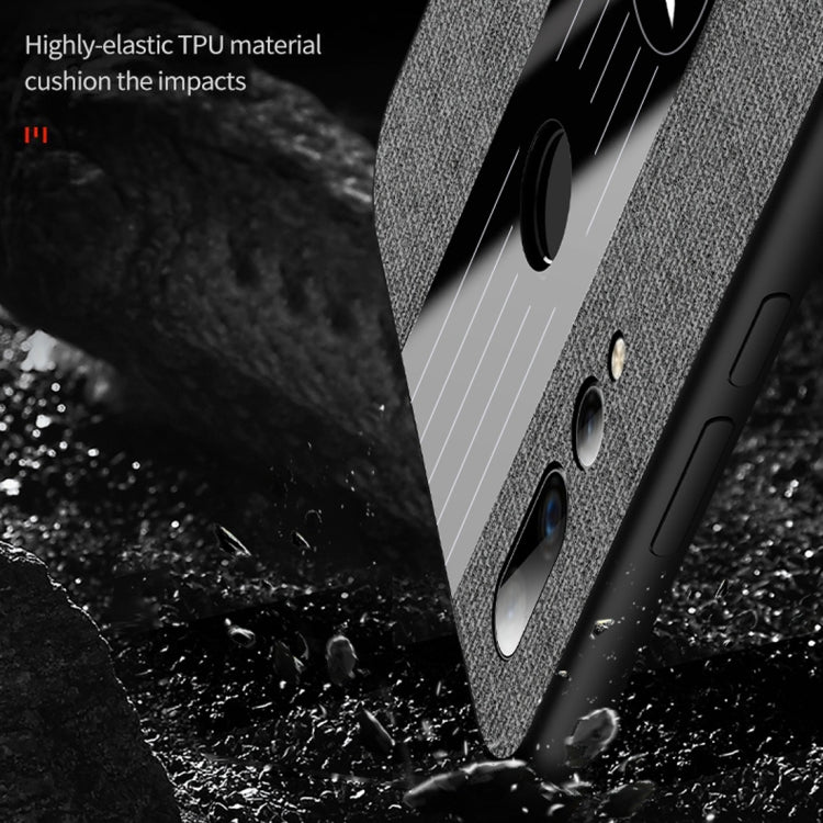 For Huawei nova 4 XINLI Stitching Cloth Textue Shockproof TPU Protective Case