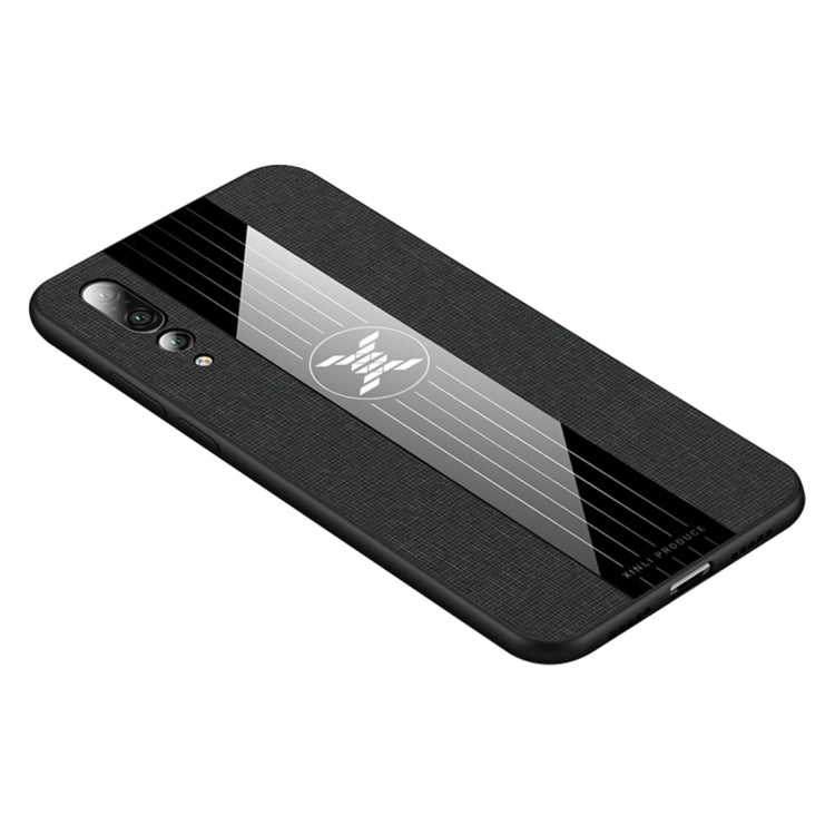 For Huawei P20 Pro XINLI Stitching Cloth Textue Shockproof TPU Protective Case
