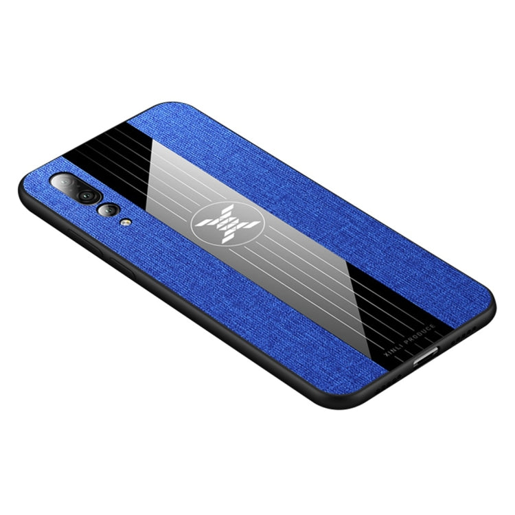 For Huawei P20 Pro XINLI Stitching Cloth Textue Shockproof TPU Protective Case