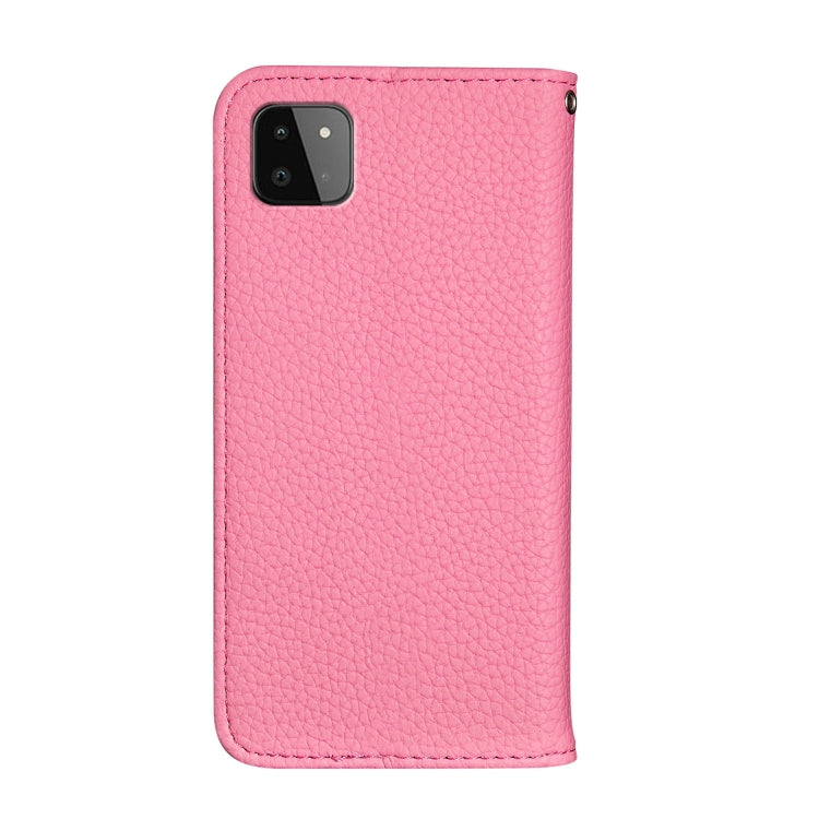 For Samsung Galaxy A22 5G Litchi Texture Horizontal Flip Leather Case with Holder & Card Slots