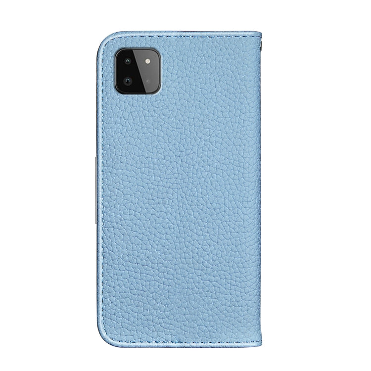 For Samsung Galaxy A22 5G Litchi Texture Horizontal Flip Leather Case with Holder & Card Slots